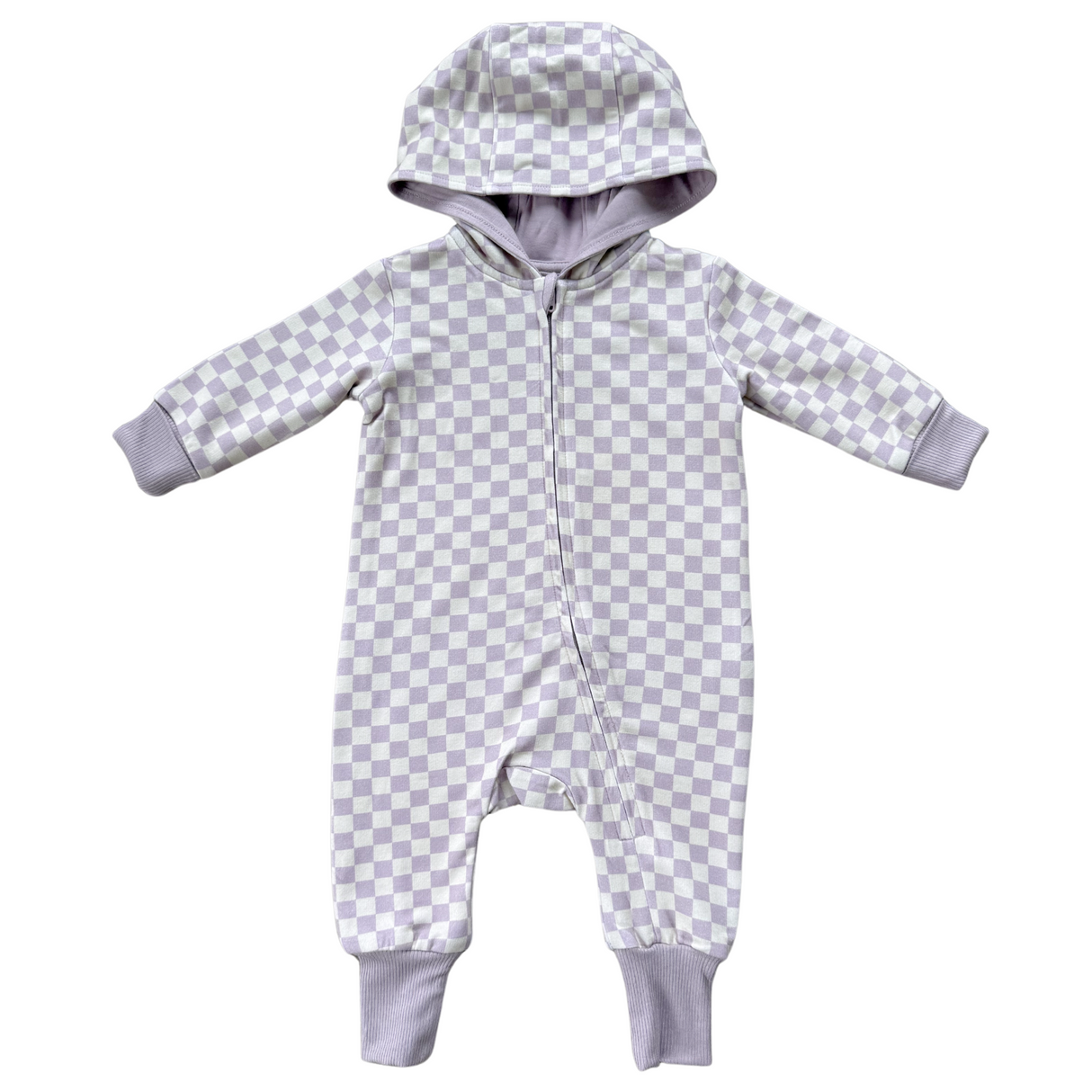 Terry Zip Romper - HoneyBug 