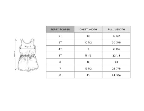 Girl's Terry Romper