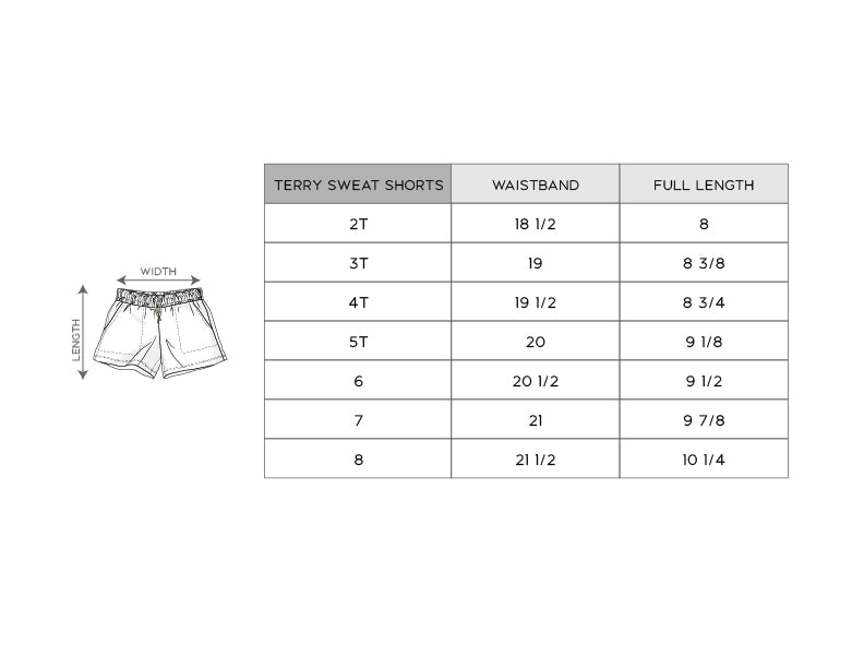 Terry Sweat Shorts - HoneyBug 