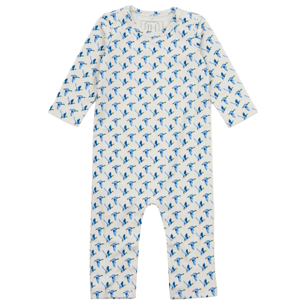 Thompson Boys' Pima Cotton Romper - Mallard Ducks - HoneyBug 