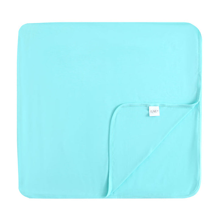 Tranquil Turquoise Bamboo Swaddle Blanket