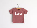 Two Modern Birthday Shirt Organic Kids Tee - HoneyBug 