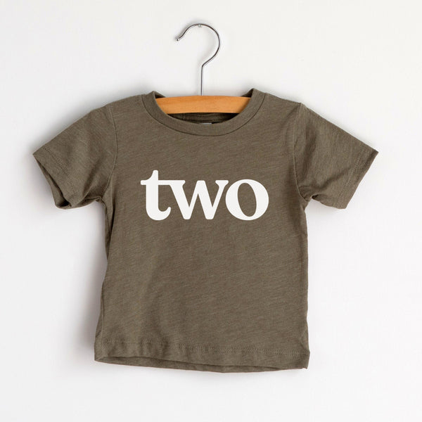 Two Modern Birthday Shirt Kids Tee - HoneyBug 
