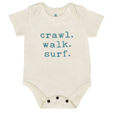 graphic bodysuit | crawl walk surf - HoneyBug 