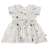 short sleeve twirl dress | celestial - HoneyBug 