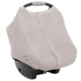 Cotton Muslin Car Seat Canopy - Porpoise - HoneyBug 