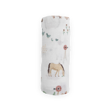 Cotton Muslin Swaddle Blanket - Farmyard - HoneyBug 