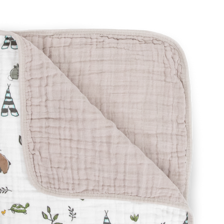 Original Cotton Muslin Quilt - Forest Friends - HoneyBug 