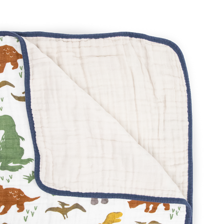 Original Cotton Muslin Quilt - Dino Friends - HoneyBug 