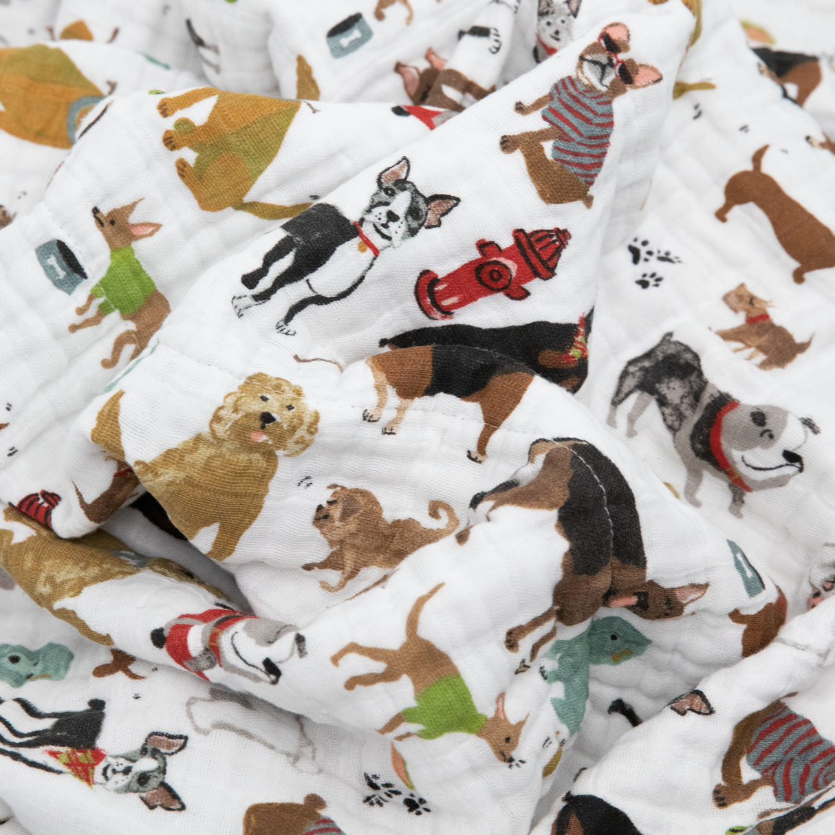 Original Cotton Muslin Quilt - Woof - HoneyBug 