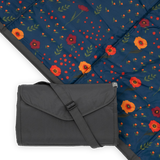Outdoor Blanket - Midnight Poppy - HoneyBug 