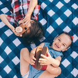 Outdoor Blanket - Navy Plaid - HoneyBug 