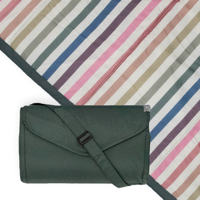 Outdoor Blanket - Chroma Rugby Stripe - HoneyBug 