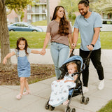 Cotton Muslin Baby Quilt - Prickle Pots - HoneyBug 