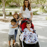 Cotton Muslin Baby Quilt - Woof - HoneyBug 