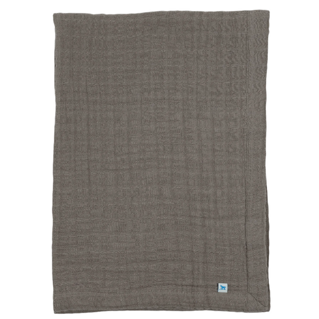 Cotton Muslin Baby Quilt - Mocha - HoneyBug 