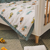 Cotton Muslin Toddler Comforter - Work Trucks - HoneyBug 