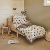 Cotton Muslin Toddler Comforter - Watercolor Critters - HoneyBug 