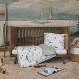 Cotton Muslin Toddler Bedding 3 Piece Set - Whales - HoneyBug 