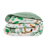 Cotton Muslin Toddler Comforter - Mighty Jungle - HoneyBug 
