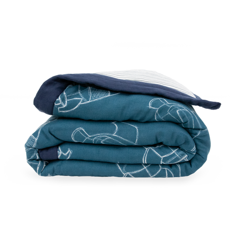 Cotton Muslin Toddler Comforter - Blast Off - HoneyBug 