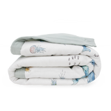 Cotton Muslin Toddler Comforter - Whales - HoneyBug 