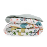 Cotton Muslin Toddler Comforter - Boho Dino - HoneyBug 