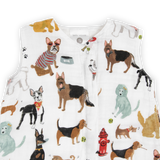 Cotton Muslin Sleep Bag - Woof - HoneyBug 