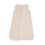 Cotton Muslin Sleep Bag - Taupe Cross - HoneyBug 