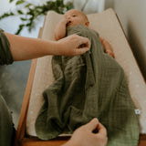 Cotton Muslin Sleep Bag - Fern - HoneyBug 