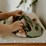 Cotton Muslin Sleep Bag - Fern - HoneyBug 