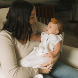 Cotton Muslin Sleep Bag - Tan Gingham - HoneyBug 