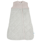Cotton Muslin Quilted Sleep Bag - Grey Stripe - HoneyBug 
