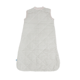 Cotton Muslin Quilted Sleep Bag - Grey Stripe - HoneyBug 