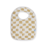 Cotton Muslin Classic Bib 3 Pack - Adobe Checker - HoneyBug 