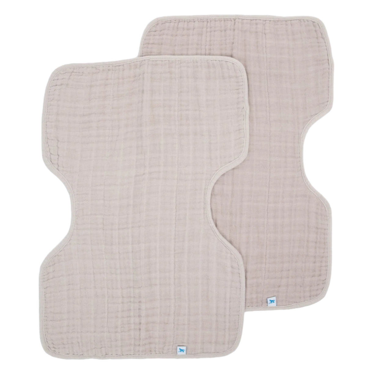 Cotton Muslin Burp Cloth 2 Pack - Porpoise - HoneyBug 