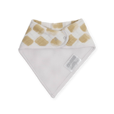 Cotton Muslin + Fleece Bandana Bib 4 Pack - Adobe Checker - HoneyBug 