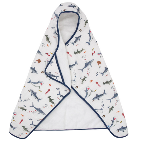 Toddler Hooded Towel - Shark - HoneyBug 