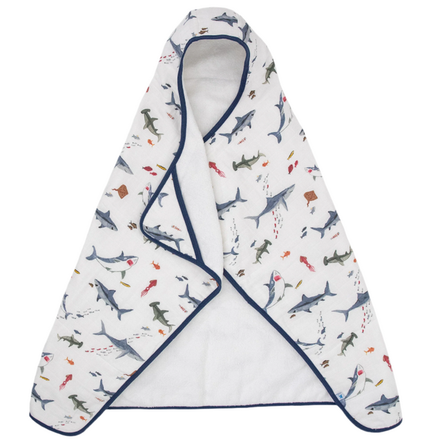 Toddler Hooded Towel - Shark - HoneyBug 