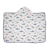 Toddler Hooded Towel - Shark - HoneyBug 
