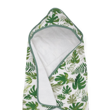 Infant Hooded Towel - Tropical Leaf - HoneyBug 