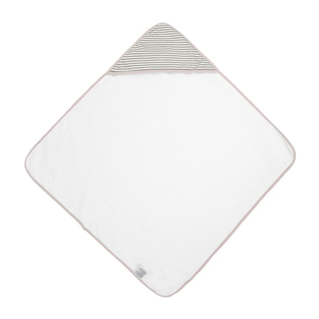 Infant Hooded Towel - Grey Stripe - HoneyBug 