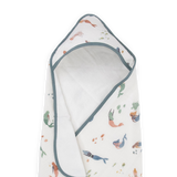 Infant Hooded Towel - Mermaids - HoneyBug 