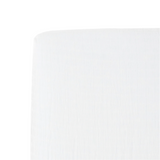 Cotton Muslin Crib Sheet - White - HoneyBug 