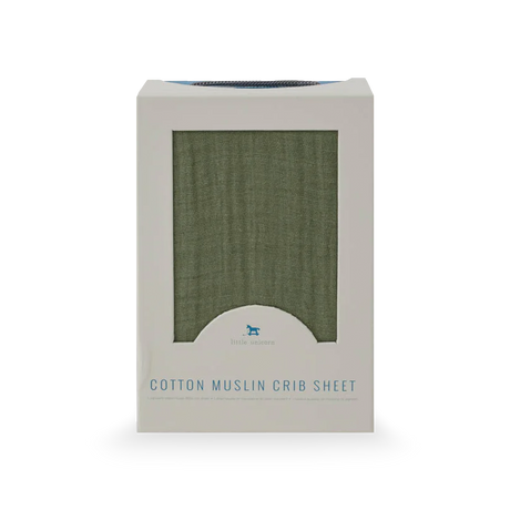 Cotton Muslin Crib Sheet - Fern - HoneyBug 