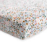 Cotton Muslin Crib Sheet - Pressed Petals - HoneyBug 