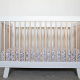 Cotton Muslin Crib Sheet - Pressed Petals - HoneyBug 