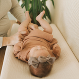 Cotton Muslin Changing Pad Cover - White - HoneyBug 