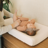 Cotton Muslin Changing Pad Cover - White - HoneyBug 