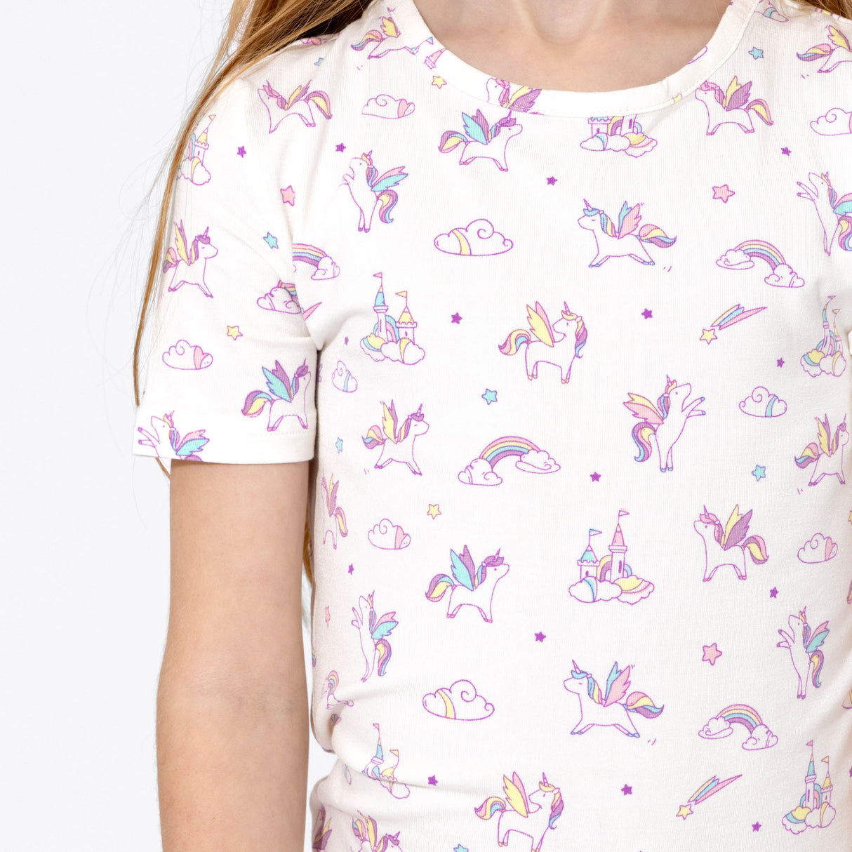 Unicorn Bamboo Kids Pajama Short Set - HoneyBug 